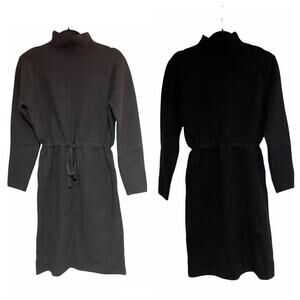 Dreamers Black Sweater Dress